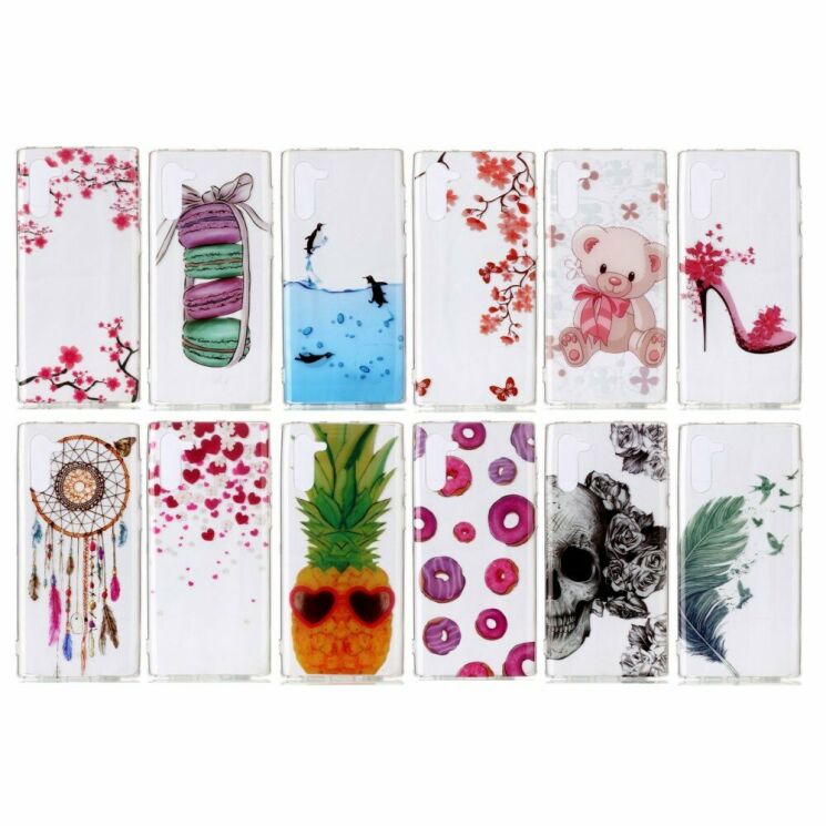 Силиконовый (TPU) чехол Deexe Pretty Glossy для Samsung Galaxy Note 10 (N970) - Pineapple: фото 5 из 5