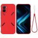 Силиконовый (TPU) чехол Deexe Silicone Case для Infinix GT 50 Pro - Red (422412R). Фото 1 из 9