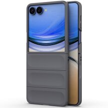 Силиконовый (TPU) чехол Deexe Terra Case для Samsung Galaxy Flip 8 - Dark Grey: фото 1 из 6