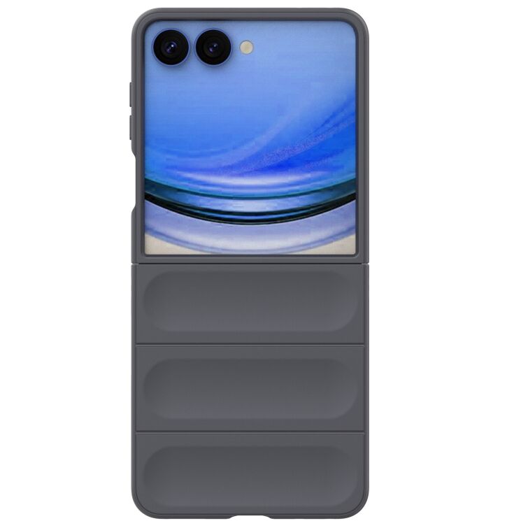 Силиконовый (TPU) чехол Deexe Terra Case для Samsung Galaxy Flip 8 - Dark Grey: фото 3 из 6