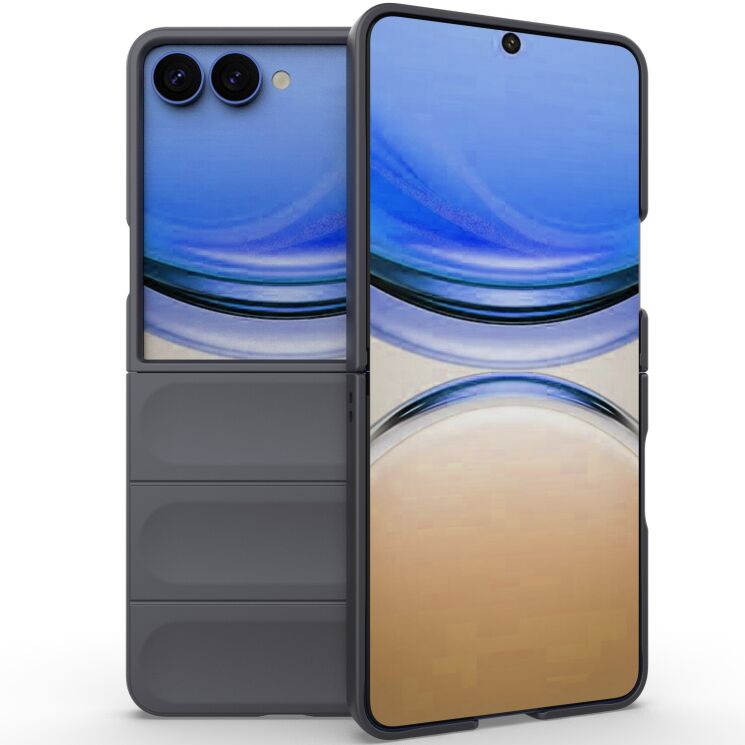 Силиконовый (TPU) чехол Deexe Terra Case для Samsung Galaxy Flip 8 - Dark Grey: фото 2 из 6