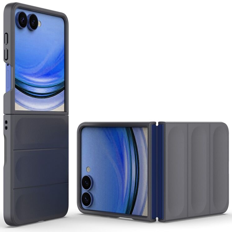 Силиконовый (TPU) чехол Deexe Terra Case для Samsung Galaxy Flip 8 - Dark Grey: фото 4 из 6