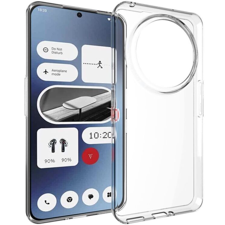 Силиконовый (TPU) чехол Deexe UltraThin для Nothing Phone (3a) Pro - Transparent: фото 1 из 5