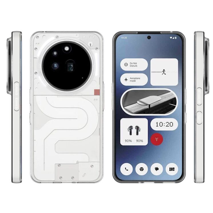Силиконовый (TPU) чехол Deexe UltraThin для Nothing Phone (3a) Pro - Transparent: фото 5 из 5