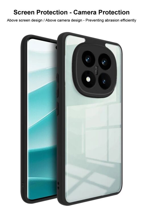 Силиконовый (TPU) чехол IMAK UX-9A Series для Xiaomi Redmi Note 14 Pro Plus - Black: фото 7 из 8