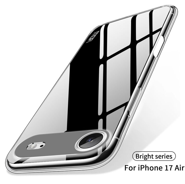 Силіконовий (TPU) чохол MOFI Thin Guard для Apple iPhone 17 Air - Transparent: фото 9 з 10