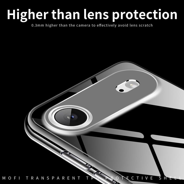 Силіконовий (TPU) чохол MOFI Thin Guard для Apple iPhone 17 Air - Transparent: фото 4 з 10