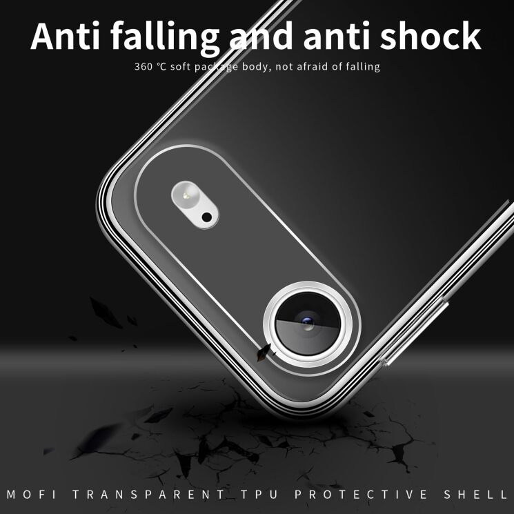 Силіконовий (TPU) чохол MOFI Thin Guard для Apple iPhone 17 Air - Transparent: фото 8 з 10