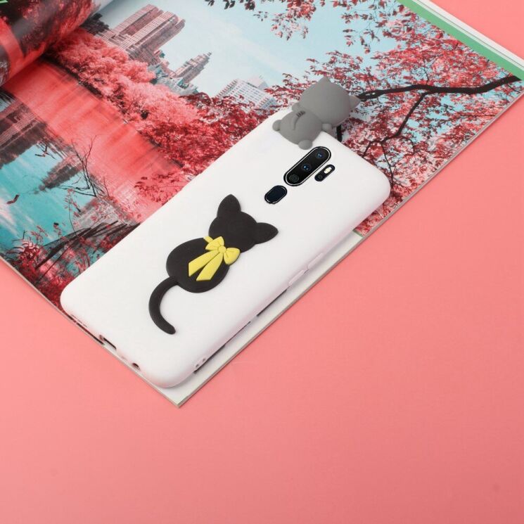Силиконовый (TPU) чехол UniCase 3D Pattern для OPPO A9 2020 / A5 2020 - Cat: фото 5 из 5