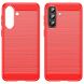 Силіконовий (TPU) чохол UniCase Carbon для Samsung Galaxy A57 (A576) - Red (406109R). Фото 2 з 8
