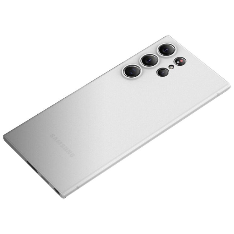 Силіконовий (TPU) чохол X-LEVEL Ultra-thin 0.4mm для Samsung Galaxy S23 Ultra (S918) - White: фото 1 з 6