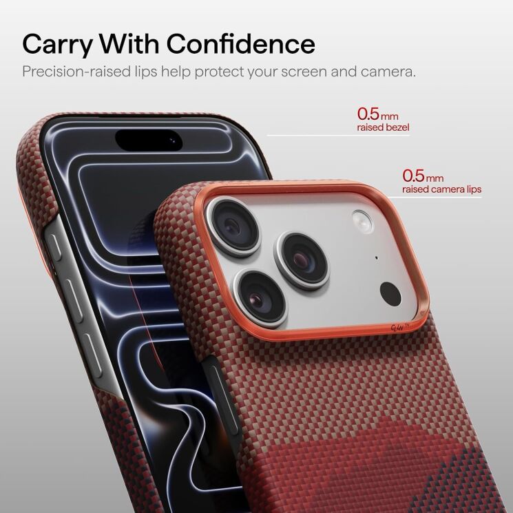 Ультратонкий чохол Pitaka Edge Case для iPhone 18 Pro (KI1806P) - California Dream-01 (423758CO) Ультратонкий чохол Pitaka Edge Case для iPhone 18 Pro (KI1806P) - California Dream-01: фото 11 з 13