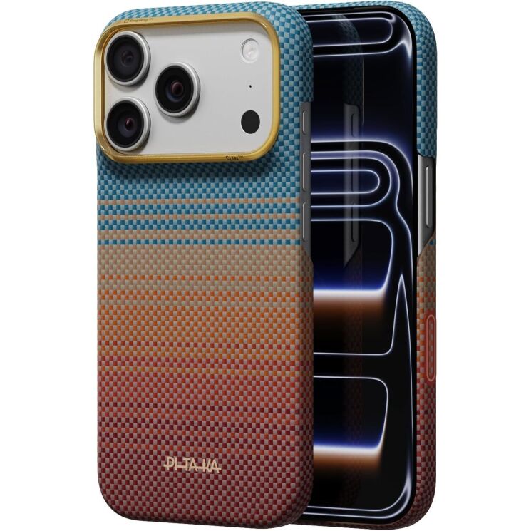 Ультратонкий чохол Pitaka Edge Case для iPhone 18 Pro (KI1806P) - California Dream-01 (423758CO) Ультратонкий чохол Pitaka Edge Case для iPhone 18 Pro (KI1806P) - California Dream-01: фото 1 з 13