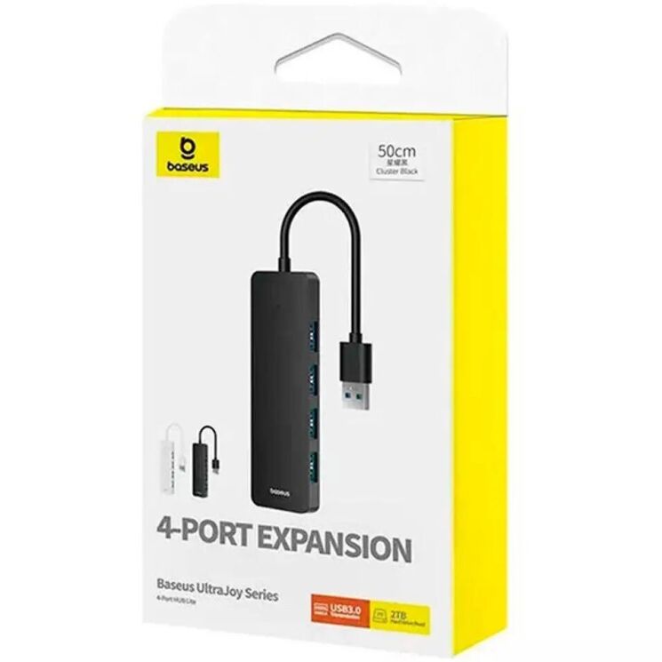 USB HUB Baseus UltraJoy Series USB to 4USB (50cm) B0005280B111-02 - Black: фото 7 из 19