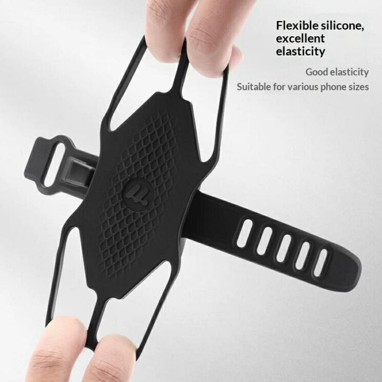 Велосипедный держатель WEST BIKING Silicone Bike Mount - Black: фото 6 из 10