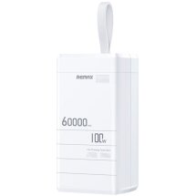 Зовнішній акумулятор Remax RPP-650 100W (60000mAh) - White: фото 1 з 11
