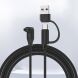 Зарядний пристрій Deexe Power Line (USB + Type-C) для годиннинів Garmin - Black (958406B). Фото 9 з 9