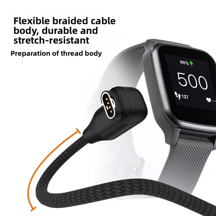 Зарядний пристрій Deexe Power Line (USB + Type-C) для годиннинів Garmin - Black: фото 5 з 9