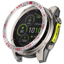 Захисна накладка Deexe Bezel Guard для Garmin Quatix 8 (51mm) - Red / Silver: фото 1 з 6