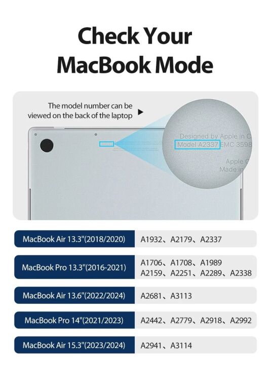 Защитная накладка DUX DUCIS LCGH Series для Apple MacBook Air 13 (2022/2024) - Pink: фото 5 из 24