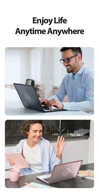 Защитная накладка DUX DUCIS LCGH Series для Apple MacBook Air 13 (2022/2024) - Pink: фото 13 из 24