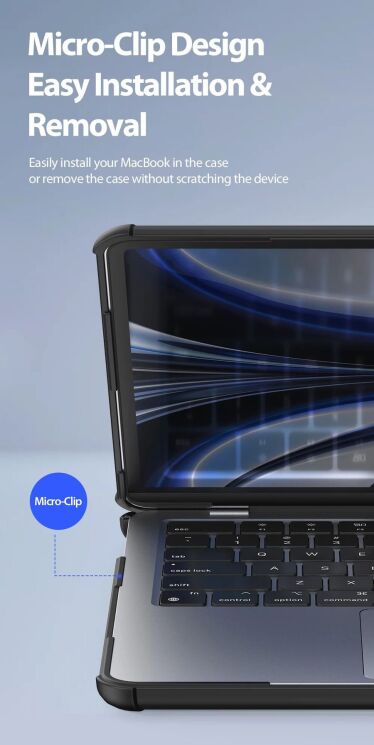 Защитная накладка DUX DUCIS LCGH Series для Apple MacBook Air 13 (2022/2024) - Pink: фото 14 из 24