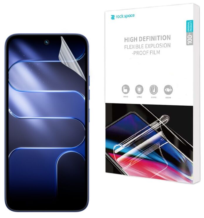 Защитная пленка на экран RockSpace Explosion-Proof SuperClear для TECNO Spark 50: фото 1 из 10
