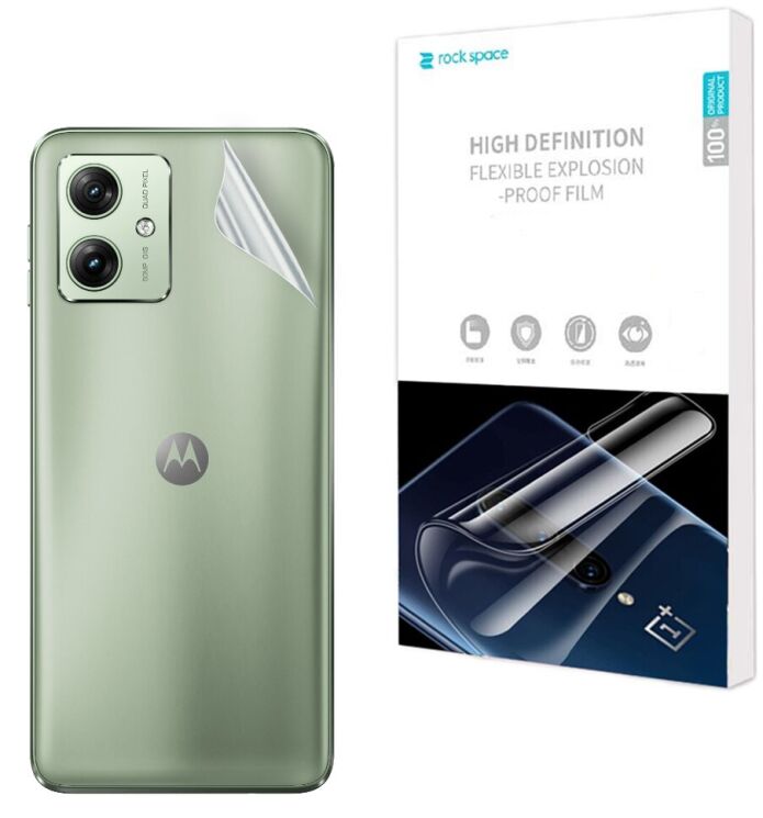 Захисна плівка на задню панель RockSpace Explosion-Proof SuperClear для Motorola Moto G54 / G54 Power: фото 1 з 9