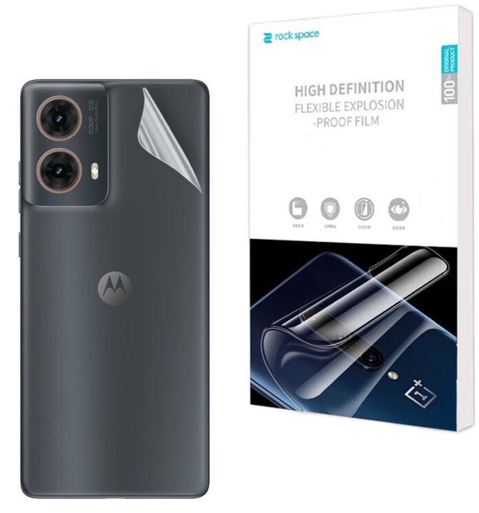 Захисна плівка на задню панель RockSpace Explosion-Proof SuperClear для Motorola Moto G85: фото 1 з 9