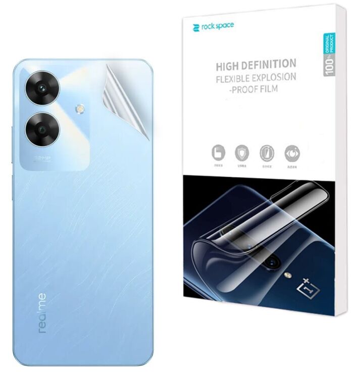 Захисна плівка на задню панель RockSpace Explosion-Proof SuperClear для Realme Note 60: фото 1 з 9