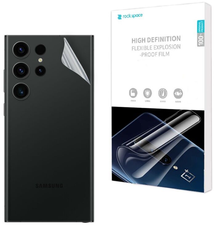 Захисна плівка на задню панель RockSpace Explosion-Proof SuperClear для Samsung Galaxy S23 Ultra (S918): фото 1 з 9