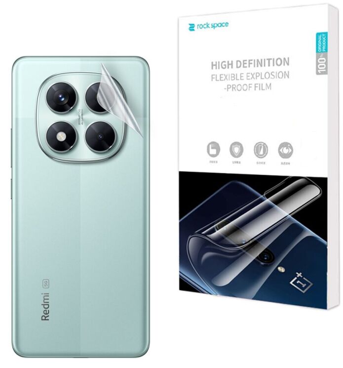Защитная пленка на заднюю панель RockSpace Explosion-Proof SuperClear для Xiaomi Redmi Note 14 Pro 5G: фото 1 из 9