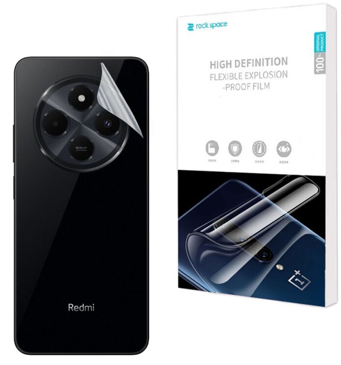 Защитная пленка на заднюю панель RockSpace SuperClear для Xiaomi Redmi 14C / Redmi A4 5G: фото 1 из 9