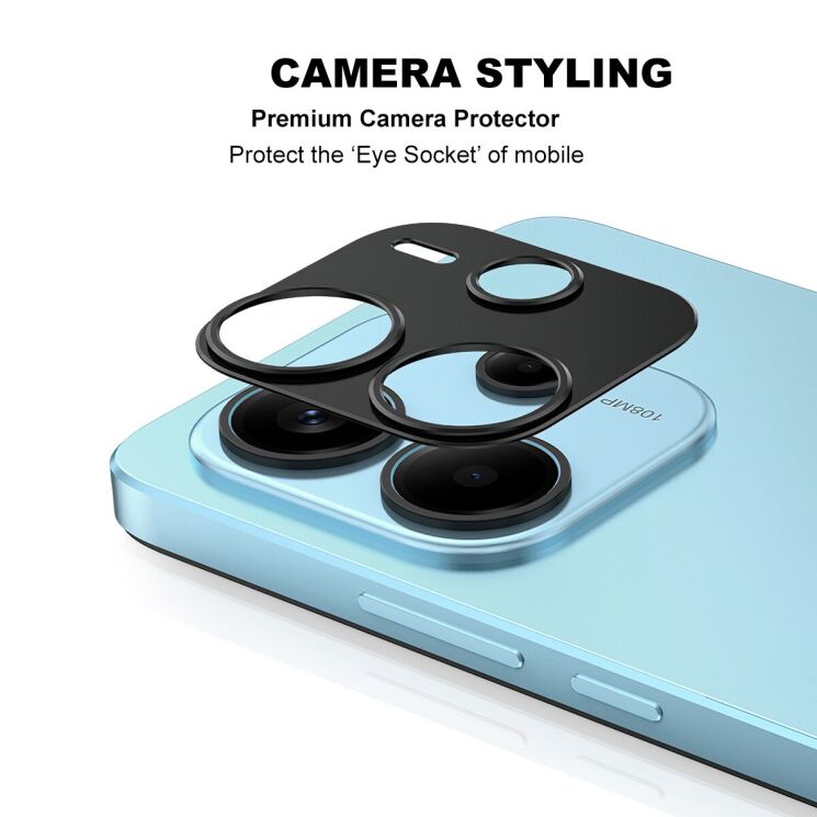 Захисна рамка IMAK Camera Styling для Xiaomi Redmi Note 14 4G - Black: фото 2 з 7