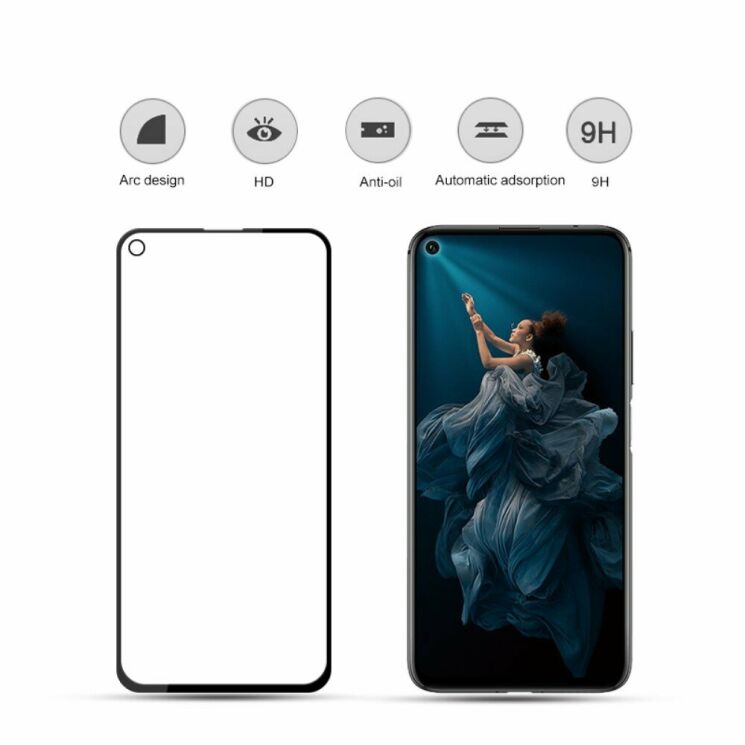 Защитное стекло AMORUS Full Glue Tempered Glass для Huawei Honor 20 / Nova 5T - Black: фото 6 из 8