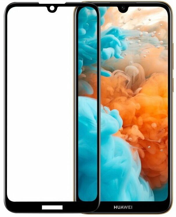 Защитное стекло Deexe 5D Full Glue для Huawei Y6 2019 - Black: фото 1 из 1