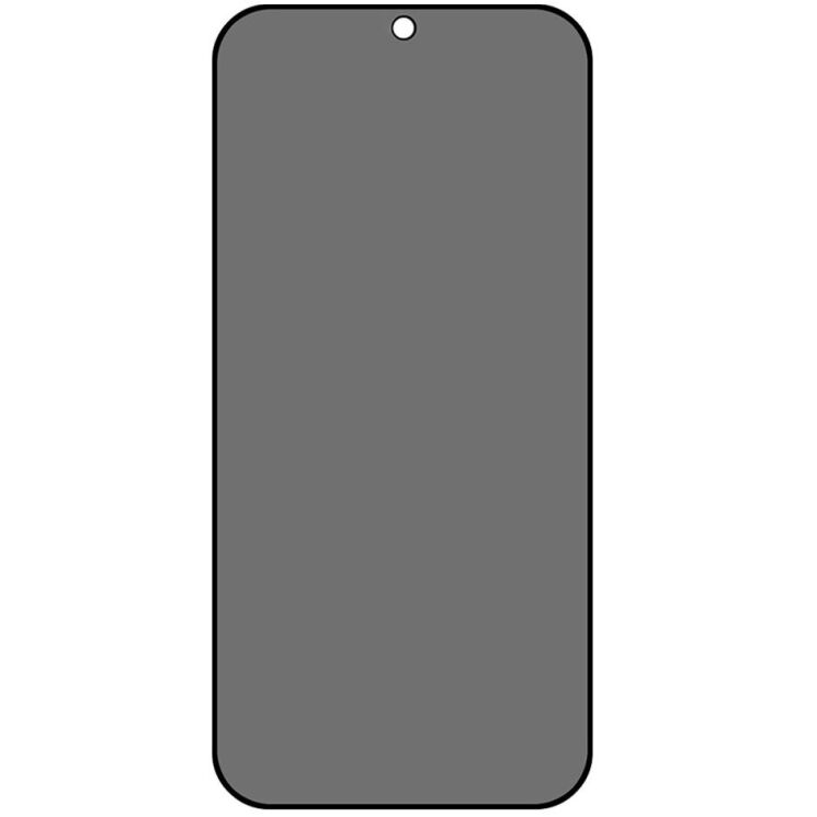 Защитное стекло Deexe Anti-Spy для Xiaomi Redmi Note 14 4G - Black: фото 2 из 8