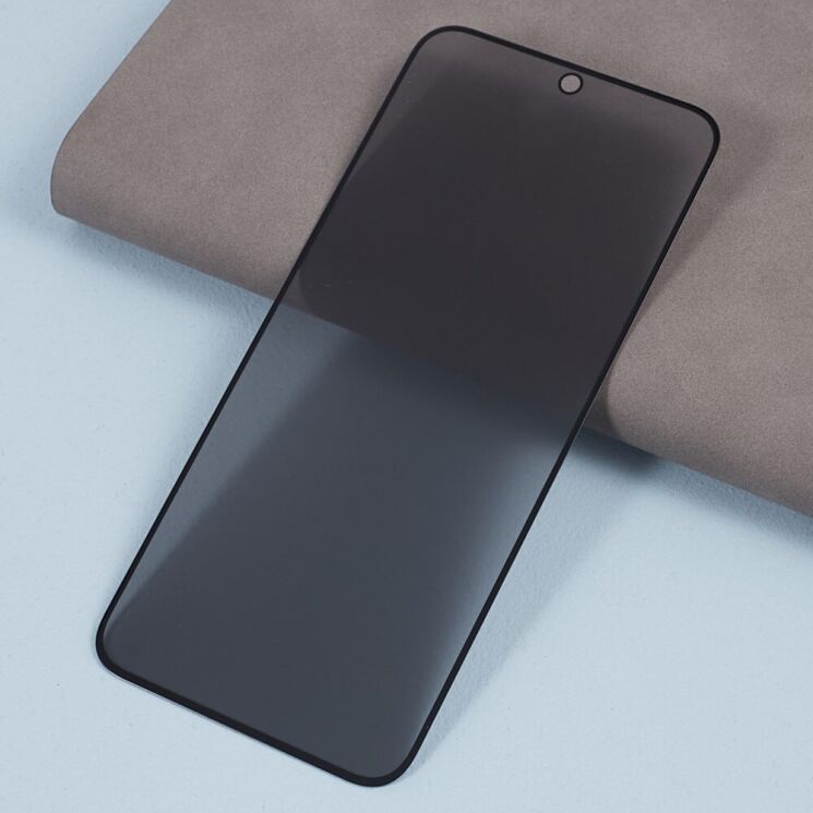 Защитное стекло Deexe Anti-Spy для Xiaomi Redmi Note 14 4G - Black: фото 4 из 8