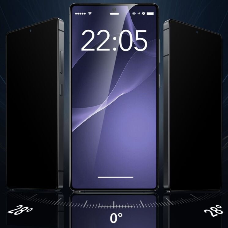 Защитное стекло ESR Armorite Privacy для Samsung Galaxy S25 Ultra (S938) 4894240252703 - Black: фото 2 из 8