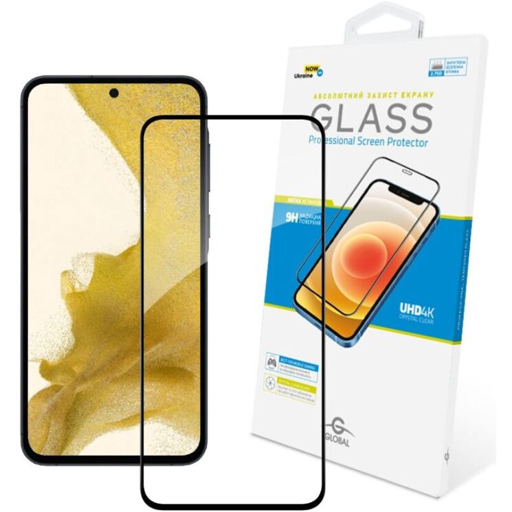 Захисне скло Global Full Glue для Samsung Galaxy A55 (A556) - Black: фото 1 з 4
