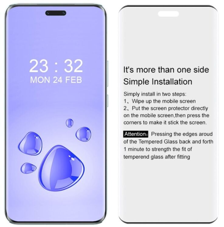 Защитное стекло IMAK 3D Curved Full Covering для Honor Magic 6 Pro - Black: фото 9 из 10