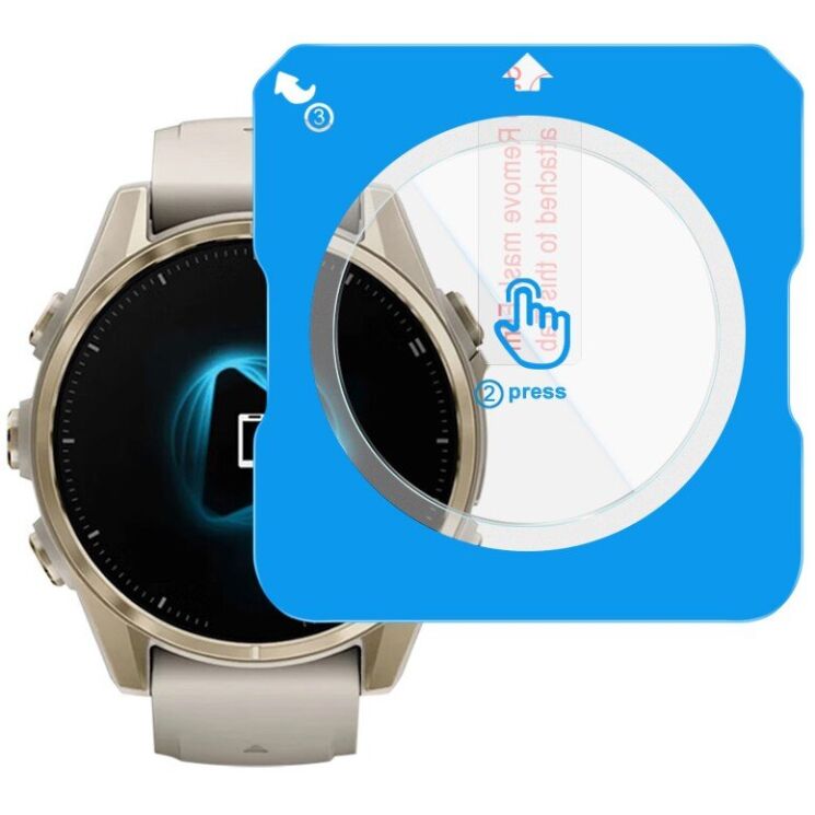 Защитное стекло IMAK Tempered Glass для Garmin Fenix 8 (43mm): фото 1 из 8