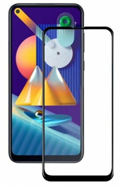 Захисне скло INCORE Full Glue для Samsung Galaxy M11 (M115) - Black: фото 1 з 3