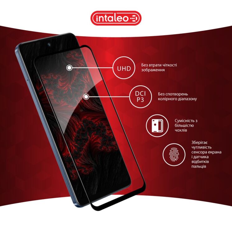 Защитное стекло Intaleo Full Glue для Infinix Hot 50 - Black: фото 4 из 8