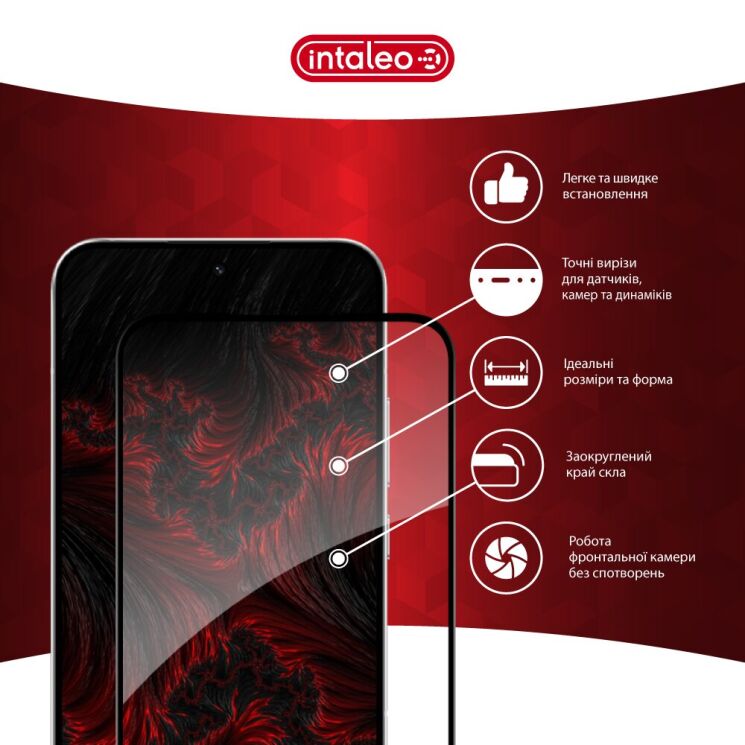 Защитное стекло Intaleo Full Glue для OPPO Reno 15 - Black: фото 3 из 8