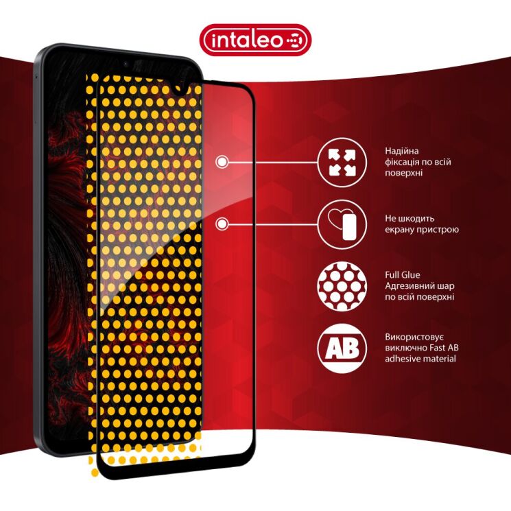 Захисне скло Intaleo Full Glue для Samsung Galaxy A17 (A175) - Black: фото 7 з 8