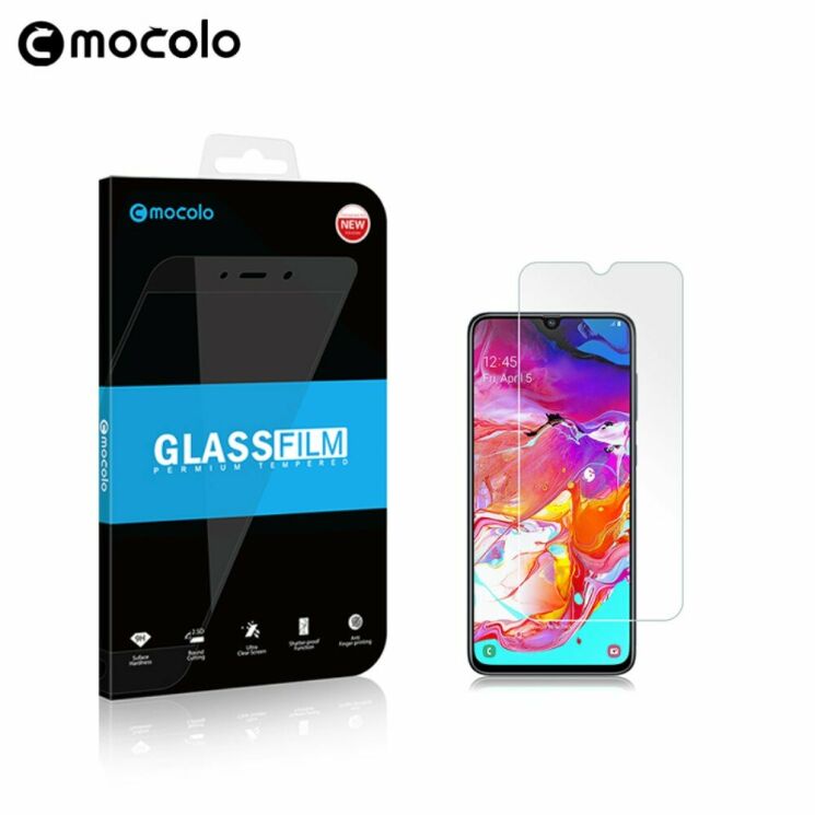 Защитное стекло MOCOLO 2.5D Arc Edge для Samsung Galaxy A70 (A705): фото 2 из 5