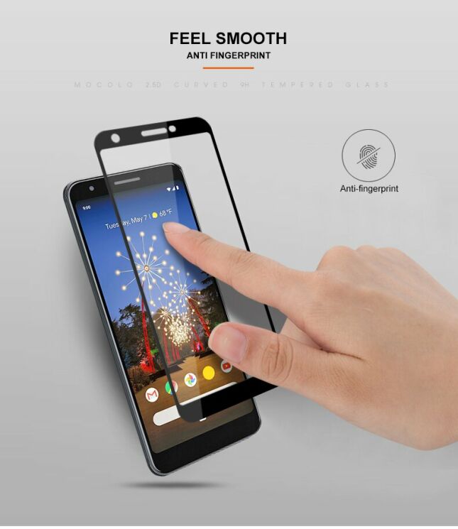 Защитное стекло MOCOLO Full Glue Cover для Google Pixel 3a XL - Black: фото 13 из 13
