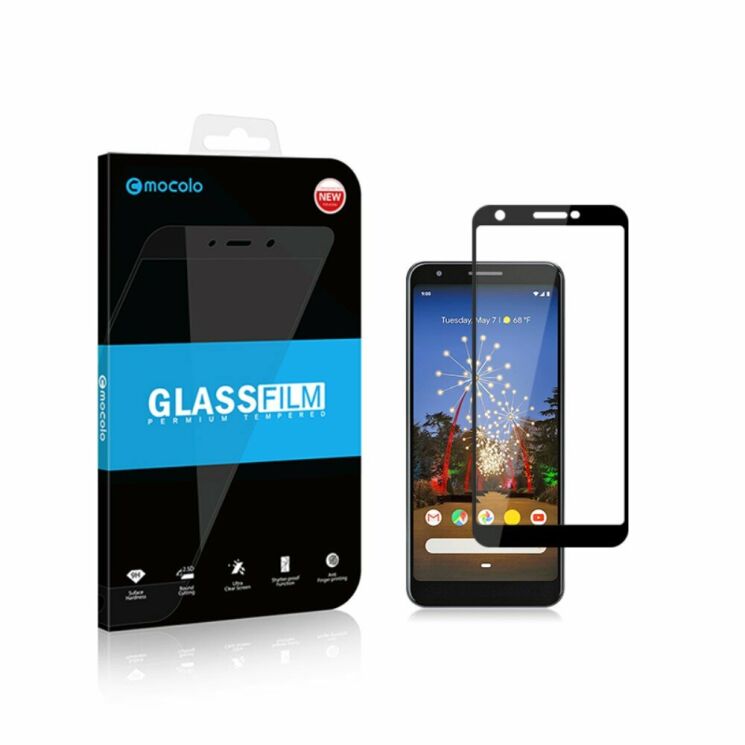 Защитное стекло MOCOLO Full Glue Cover для Google Pixel 3a XL - Black: фото 6 из 13