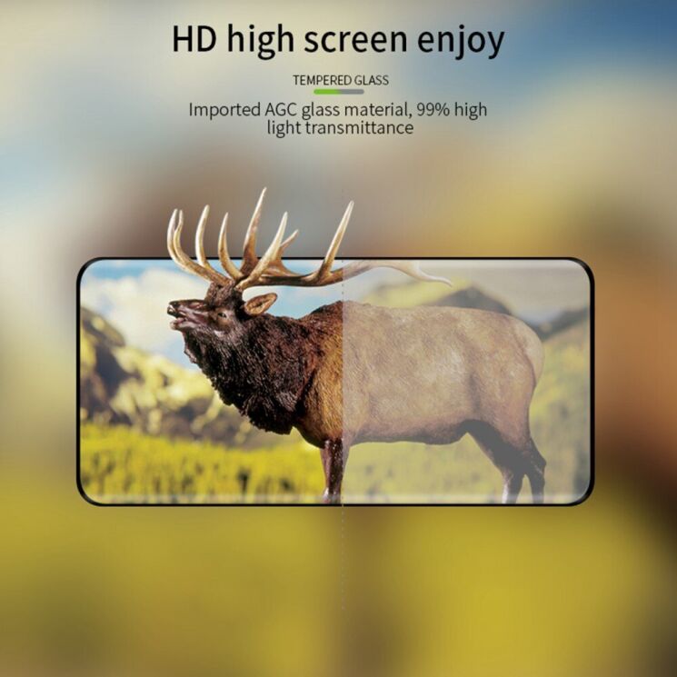 Защитное стекло MOFI 3D Curved Full Glue для Honor Magic 6 Pro - Black: фото 11 из 14
